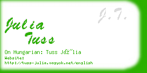 julia tuss business card